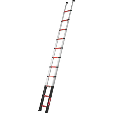 Escalera telescópica Rescue 3,5m totalmente desplegada, 4,30 m de altura de trabajo