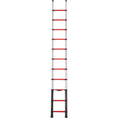 Escalera telescópica Rescue 3,5m totalmente desplegada, 4,30 m de altura de trabajo