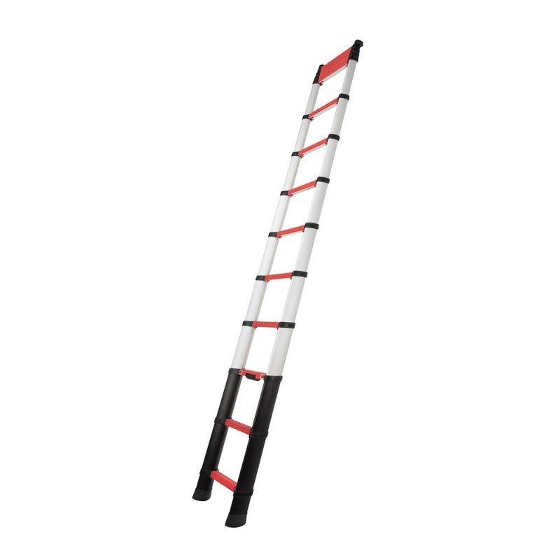 Escalera telescópica Rescue 4,10m desplegada, altura de trabajo de 5 metros