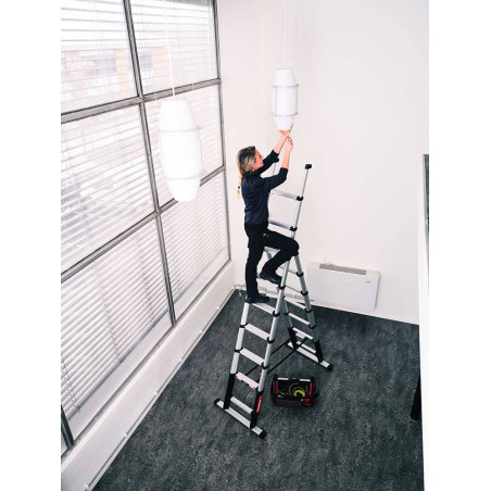 Telesteps Combi Line 230 - Escalera Telesteps telescópica ultracompacta de 2 tramos