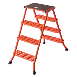 AMBO -Taburete industrial de acero de doble subida 2