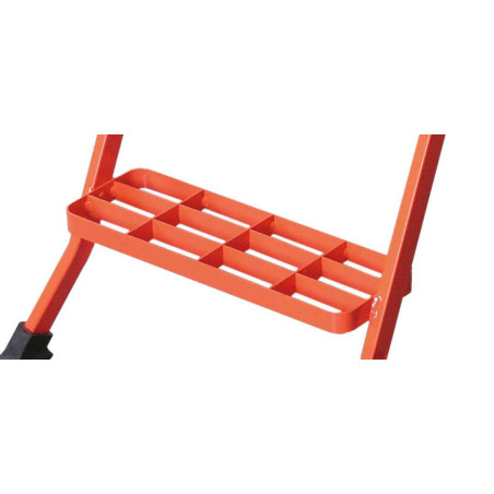 AMBO -Taburete industrial de acero de doble subida