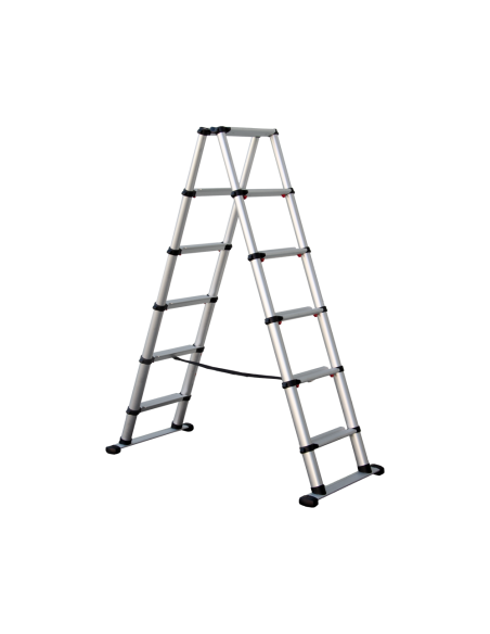 Escalera de tijera telescópica P1 Telesteps primera generación en tijera