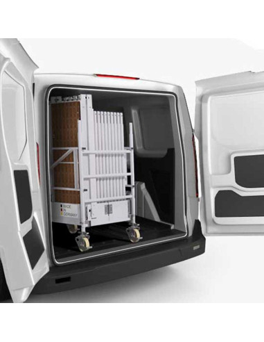 Transporte fácil. Fabricada pensando en las medidas para furgonetas de trabajo