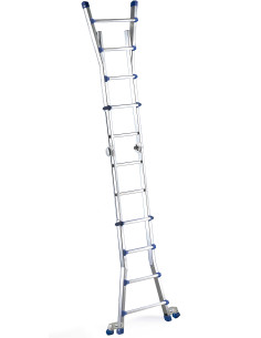 Escalera telescópica transformable en posición de desnivel 2