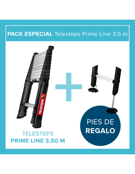 Compra tu pack especial Escalera prime line + pies regulables