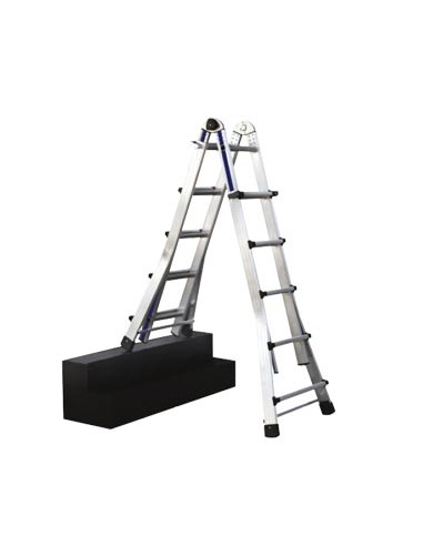 Escalera de aluminio multiposiciones Iberstep en desnivel