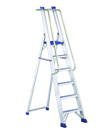 PRO ESPECIAL6 | Escalera de aluminio con guardacuerpos y barandillas