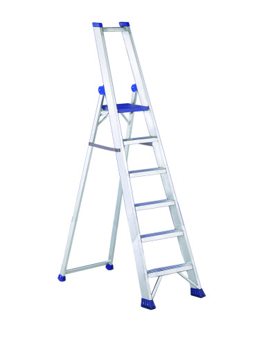 PRO PLUS6 | Escalera de aluminio con plataforma y guardacuerpo