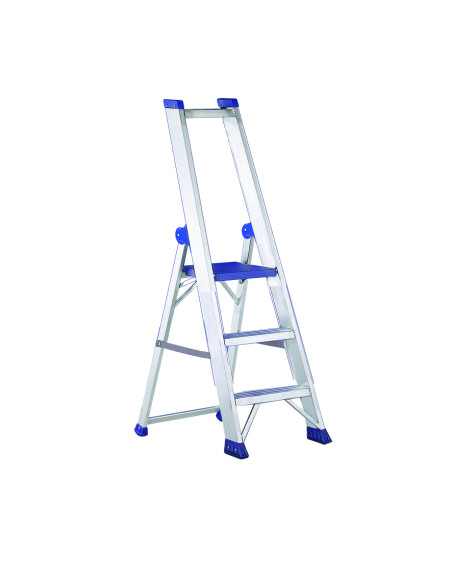 PRO PLUS3 | Escalera de aluminio con plataforma y guardacuerpo