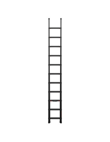 Escalera telescópica Tactical 3,5m desplegada, altura de trabajo de 4,30 m