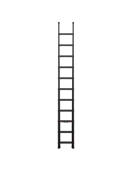 Escalera telescópica Tactical 3,5m desplegada, altura de trabajo de 4,30 m