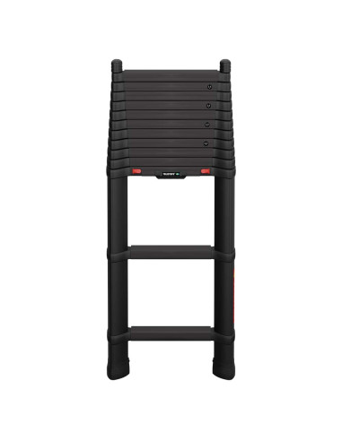 Escalera telescópica Tactical 4,10m plegada, 1,17 m para transporte