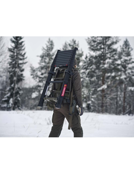 Unidad táctica usando la escalera telescópica Telesteps Tactical 4,10m a 5 metros